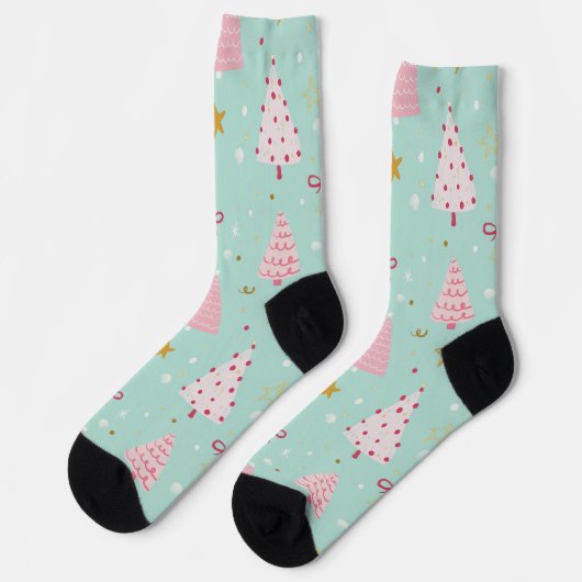 Cute Pastel Kerst Soks Sokken (Links)