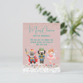 Cute Pastel Kerstmis Nutcracker Feestdagenkaart (Staand voorkant)