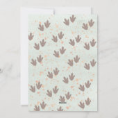 Cute Pastel Kids Playful Dinosaur Theme Birthday  Kaart (Achterkant)