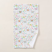 Cute Pastel Llama Pattern Bad Handdoek (Handdoek)