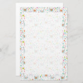 Cute Pastel Llama Pattern Briefpapier (Voorkant / Achterkant)