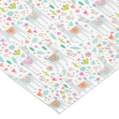 Cute Pastel Llama Pattern Korte Tafelloper (Hoek)