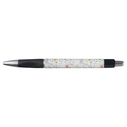 Cute Pastel Llama Pattern Pen (Voorkant)