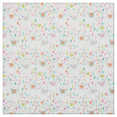 Cute Pastel Llama Pattern Stof (Swatch)