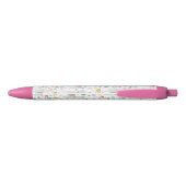 Cute Pastel Llama Pattern Zwarte Inkt Pen (Achterkant)