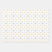Cute Pastel Love Smile Polka Dot Stripes Kinder Gi Inpakpapier Vel (Voorkant 3)
