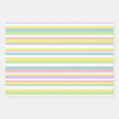 Cute Pastel Love Smile Polka Dot Stripes Kinder Gi Inpakpapier Vel (Voorkant 2)