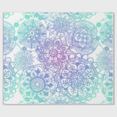 Cute Pastel Mandala Pattern Cadeaupapier (Vlak)