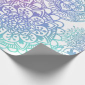 Cute Pastel Mandala Pattern Cadeaupapier (Hoek)