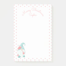 Cute Pastel Merry Kerstry Gepersonaliseerd Name Gn