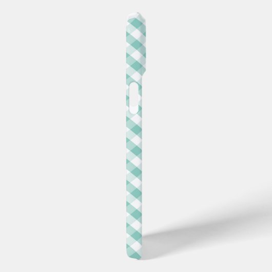 Cute Pastel Mint Gingham Pattern Case-Mate iPhone Case (Achterkant / Rechts)