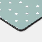 Cute Pastel Mint Green With White Polka Dot Spots  Bureaumat (Hoek)