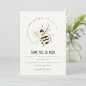 Cute Pastel Mum To Bee Neutral Baby Shower Bedankkaart (Staand voorkant)