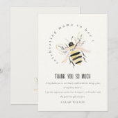 Cute Pastel Mum To Bee Neutral Baby Shower Bedankkaart (Voorkant / Achterkant)