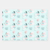 Cute Pastel Oerwoud Alligators Verpakkingspapierse Inpakpapier Vel (Voorkant)