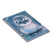 Cute Pastel Owl Art Notebook Notitieboek (Rechterzijde)