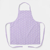 Cute Pastel Paars Heart Pattern Baker Schort (Voorkant)