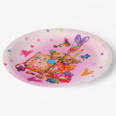 Cute Pastel Papieren Bordje (Gekanteld)