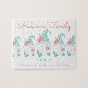 Cute Pastel Persoonlijk kerstcadeau Elf Legpuzzel