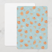 Cute Pastel Pi Day Pie Pattern Invitation – Fun  Kaart (Voorkant / Achterkant)