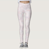 Cute Pastel Pink Bokeh Leggings (Voorkant)