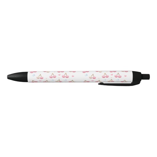 Cute Pastel Pink Cherry Pattern Ink Pen (Bodem)