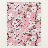 Cute Pastel Pink White Sakura Tree Branch Asian Planner (Voorkant)