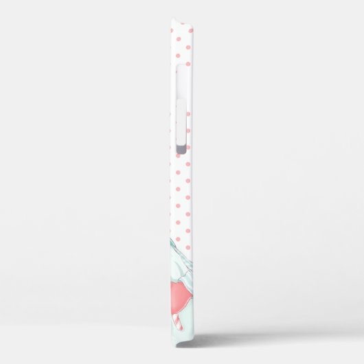 Cute Pastel Polka Dot Merry kerst Gnome Case-Mate iPhone Case (Achterkant / Links)