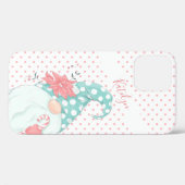 Cute Pastel Polka Dot Merry kerst Gnome Case-Mate iPhone Case (Achterkant (horizontaal))
