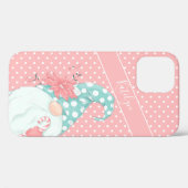 Cute Pastel Polka Dot Merry kerstgrint Hoesje-M Case-Mate iPhone Case (Achterkant (horizontaal))