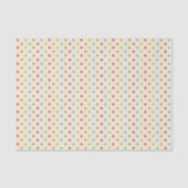 Cute Pastel Polka Dot Pattern Tissuepapier (Voorkant)