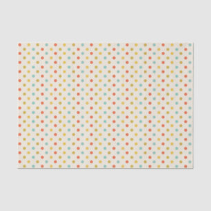 Cute Pastel Polka Dot Pattern Tissuepapier