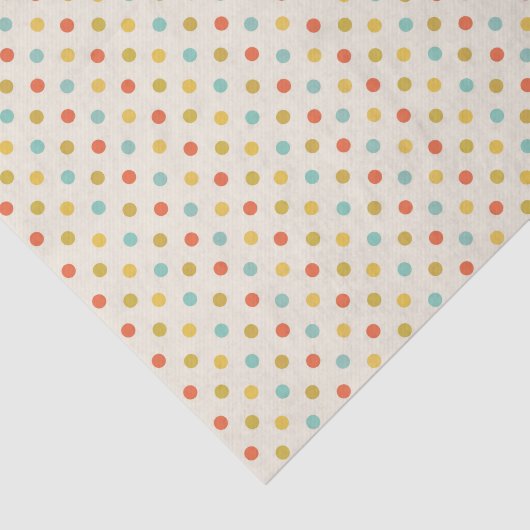 Cute Pastel Polka Dot Pattern Tissuepapier (Detail)