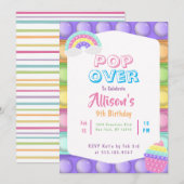 Cute Pastel Pop It Fidget Girls Birthday Kaart (Voorkant / Achterkant)