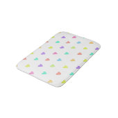 Cute Pastel Rainbow Hearts Pattern Badmat (Gekanteld)