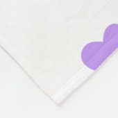 Cute Pastel Rainbow Hearts Pattern Fleece Deken (Hoek)