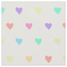 Cute Pastel Rainbow Hearts Pattern