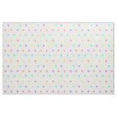 Cute Pastel Rainbow Hearts Pattern Stof (Fat Quarter)