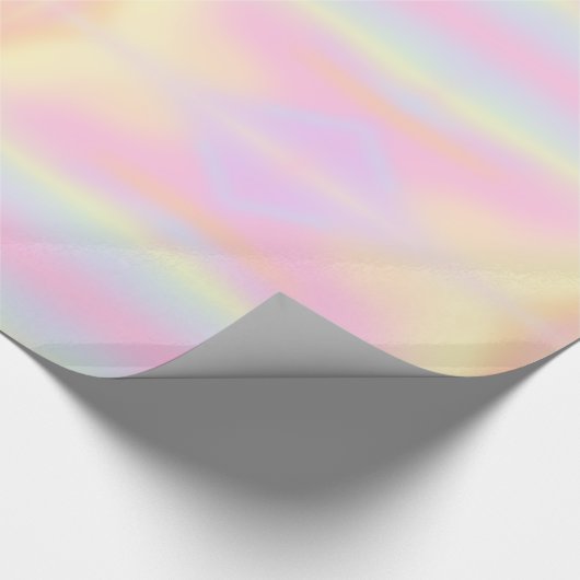 Cute Pastel Rainbow Marged Pattern Cadeaupapier (Hoek)