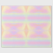 Cute Pastel Rainbow Marged Pattern Cadeaupapier (Vlak)