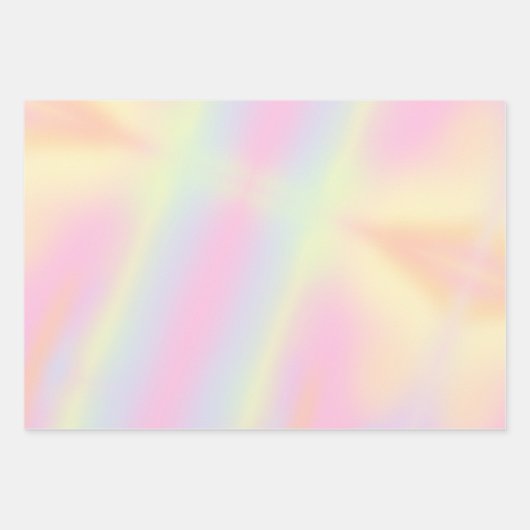 Cute Pastel Rainbow Marged Pattern Inpakpapier Vel (Voorkant 3)