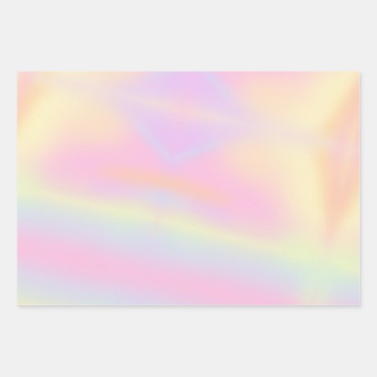 Cute Pastel Rainbow Marged Pattern Inpakpapier Vel (Voorkant 2)