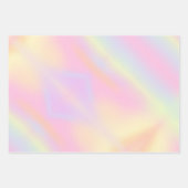 Cute Pastel Rainbow Marged Pattern Inpakpapier Vel (Voorkant)
