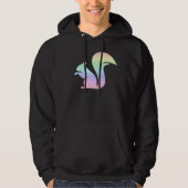 Cute Pastel Rainbow Squirrel Hoodie (Voorkant)