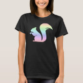 Cute Pastel Rainbow Squirrel T-shirt (Voorkant)