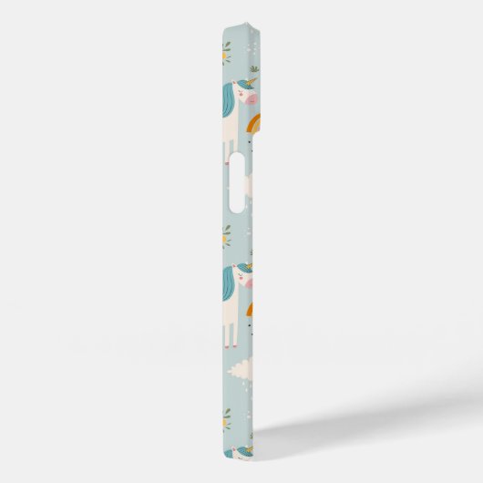 Cute pastel Rainbow Unicorn Pattern Case-Mate iPhone Case (Achterkant / Rechts)