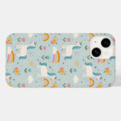 Cute pastel Rainbow Unicorn Pattern Case-Mate iPhone Case (Achterkant (horizontaal))