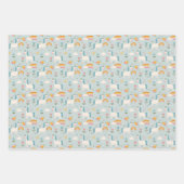 Cute pastel Rainbow Unicorn Pattern Inpakpapier Vel (Voorkant)