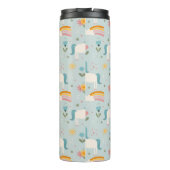 Cute pastel Rainbow Unicorn Pattern Thermosbeker (Achterkant)