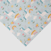 Cute pastel Rainbow Unicorn Pattern Tissuepapier (Detail)